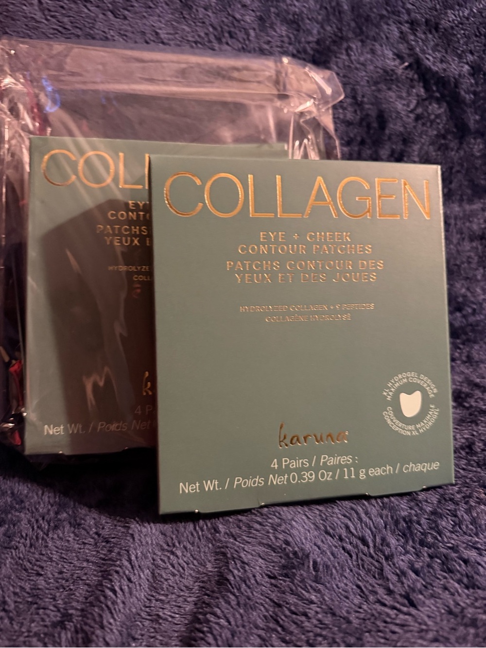 Karuna Collagen Eye + Cheek Contour Patches — Teal